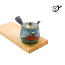 Japan imported often slippery Shilong kiln pottery side to emergency teapot Japanese tea ceremony zero with paper box