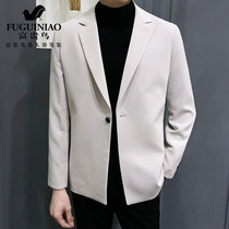 Fugui bird casual suit men 2021 spring and autumn Benxi Korean trend loose small suit men handsome coat