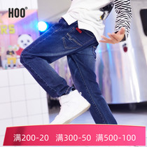 hoo boy jeans 7 trousers winter clothing 175 new 10 medium and big children 170 yards spring and autumn 9-13 plus velvet 6-15 years old