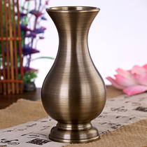 For the Buddha vase pure copper vegetarian side Buddha front for vases home to worship Guanyin Caixin Water purification bottle swinging pieces Buddha Supplies