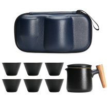 Portable Tea Set Small Sleeve Travel Bag Suit Ceramic Express Guest Cup One Pot Two-Six Cups Outdoor Vehicle Carry-on Tea