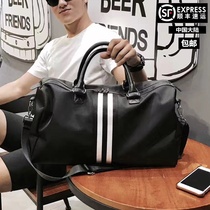 Short-distance travel bag female Hand bag small duffel bag Korean sports bag men fitness tide travel bag boarding bag