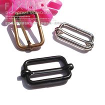 Backpack belt buckle inner width 2 5CM metal pull buckle buckle adjustment buckle three-tone buckle three-color optional