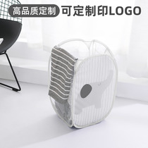 Customizable printing LOGO household dirty clothes basket foldable animal large capacity dirty clothes blue storage basket storage basket storage basket
