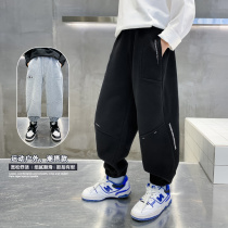 Boys autumn pants spring and autumn models 2022 new childrens sports pants fried street childrens wear sweatpants autumn middle and large childrens tide