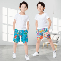 Childrens shorts Leisure beach trousers for boys and girls wearing thin family pants drifting speed dry swim