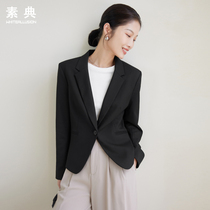 Small suit jacket womens 2022 spring new high-end temperament business commuter short slim professional small suit