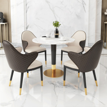 Reception for sale Office Department Negotiations with table and chairs combined light extravagant modern minimalist light extravaganza Nordic small round table guest lounge