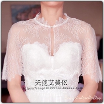 Summer New pint thinner Bridal Lace Cardiovertresses Wedding Dresses Wedding Dresses Accessories White Elegant Lace Shawl