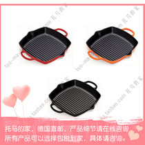 Germany Le Creuset Cool 30cm Cast Iron Double Ear Frying Pan Steak Frying Pan