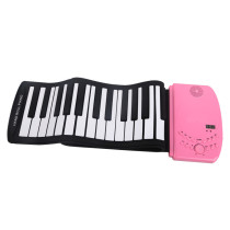 61-key thickened hand-rolled piano 61-key folding piano Portable hand-rolled piano rechargeable soft piano
