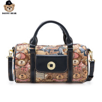 Danny Bear crossbody bag bag oblique cross-female bag Bear fashion casual British trend portable small square bag new