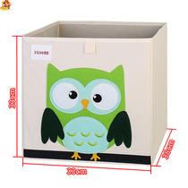  Depth 38 washable cartoon childrens toy storage box Fabric foldable storage box Finishing box Toy box