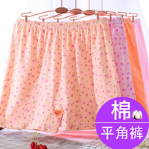 Cotton granny elderly panties Ladies cotton mom loose four-legged shorts Flat angle middle-aged cotton large size pants