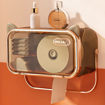 Makeup Cotton Makeup Cotton Wash Face Towel Containing Box Wall-mounted Cleaning Face Towels Toilet Face Towel Shelve Aperitif