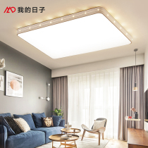 Living room lamps simple modern atmosphere rectangular led ceiling lamp 2021 new home Nordic bedroom lamp