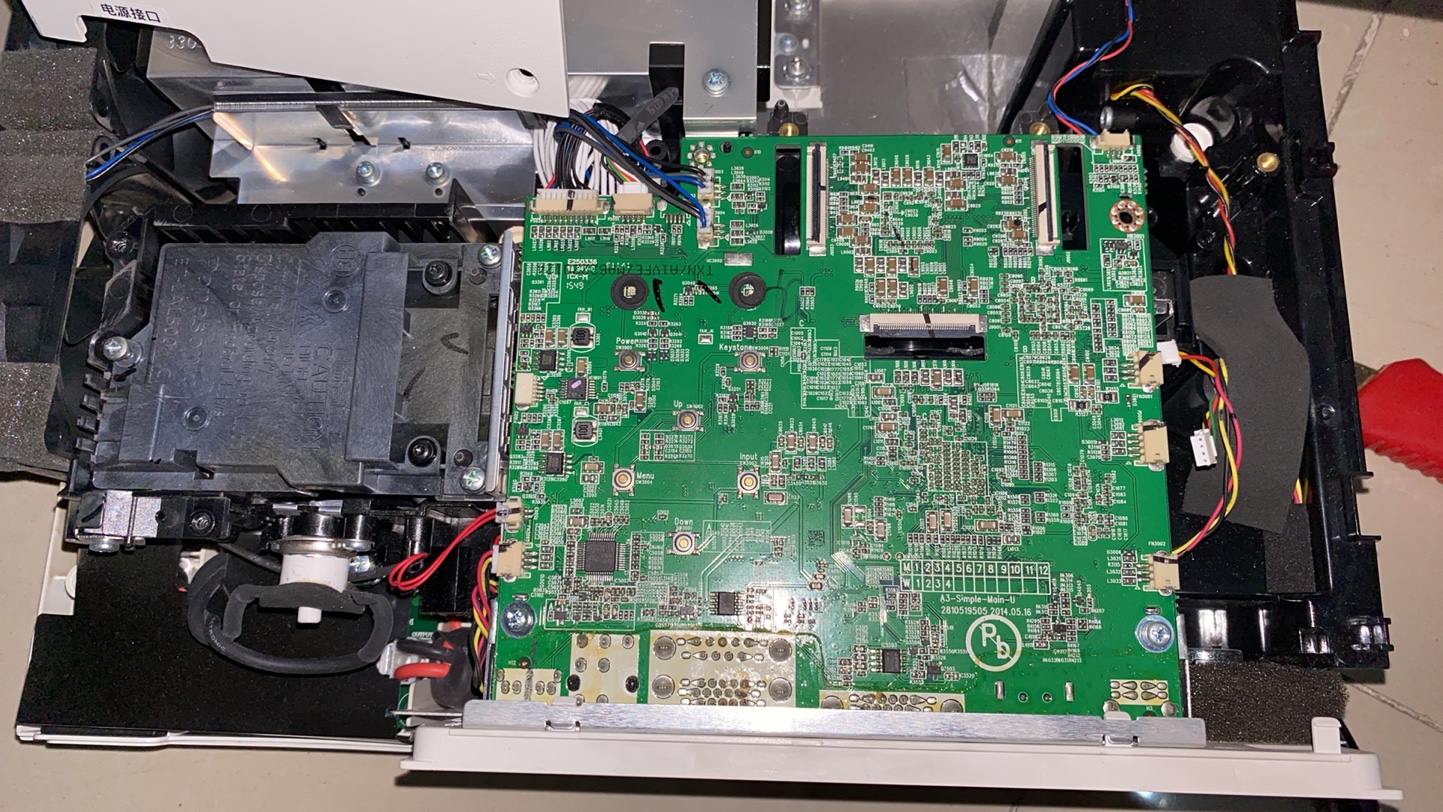 Panasonic pt-x316c x338c ux363c projector motherboard main power lighting power light path