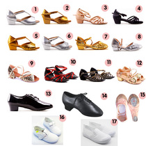 Children Latin Dance Competition Flat Heel Shoes Satin Canvas Cat Paw Shoes Boy Girl Dance Shoes Ballet China Dance