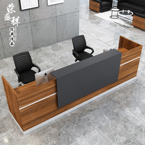  Cashier Shop small simple real estate agency Travel front desk table bar counter Company front desk reception desk