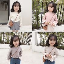 2022 Spring Girls Wear Hundred Korean Childrens base shirt Girl Baby T-shirt