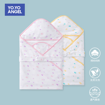 Baby cuddled by summer pure cotton thin section newborn anti-throng sleeping bag swaddle baby newborn baby bag quilts all season