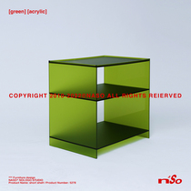 NASO That Brief Joins Acrylic Landing Bookshelves Nordic Light Extravaganza LUXURIOUS DOUBLE SHELF SHOW SHELF DISPLAY SHELF