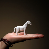 Dragonware creative ceramic pony decoration ornaments Lucky entrance wine cabinet Study potted landscaping props Crafts