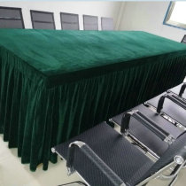 Dark green table tennis tablecloth Dark green conference office tablecloth Check-in table Annual meeting exhibition tablecloth