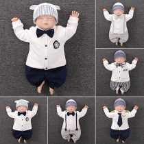  One-month baby one-piece clothes Summer baby boy 0-3 months to 6 months 12 newborn spring clothes