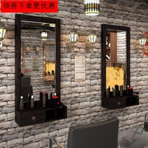 Barbershop mirror custom home beauty salon Hair cut hot dye makeup table mirror frame wall hanging wall hanging body wall hanging