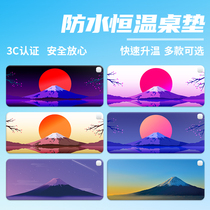 Heating Mount Fuji Mouse Pad Heating Office Computer Table Pad Desktop Warm Writing Warm Hand Super Warm Table Pad
