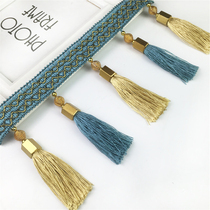 Exquisite high-grade European curtain beads hanging ears lace curtain head decorative accessories bottom edge extended tassel accessories cover edge