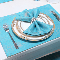 He Ting home Modern Chinese placemat fabric insulation mat dish bowl Western mat cloth Childrens hotel restaurant table mat