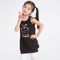 Clearance#Zhongda Childrens Clothing TET0A0005 Girls Dress Perfume bottle printed Summer