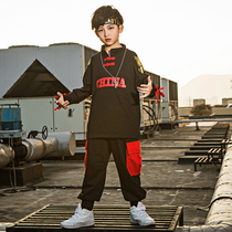 Childrens street dance suit hiphop New Years Day costume boy Chinese style hip-hop performance costume jazz dance costume customization