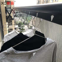 Stainless Steel Solid Windproof Clothes Hanger Home outdoor No Mark Sun Clothes Hanging Outdoor Adults Dry Clothes Rack Clothes Brace