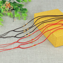 (Guanyou) Tibet pure hand-woven soft necklace pendant lanyard lanyard 1mm