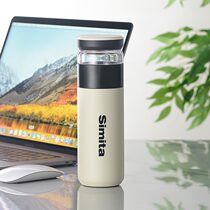  Germany Simita thermos cup Men and women portable high-end 316 stainless steel water cup Tea water separation tea cup