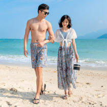Swimsuit lovers suit 2020 new mens 50% Pants Bubble Hot Springs Split three sets of covered belly Slim Conservative Sexual Sensation