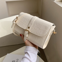 Small Crowddesign Small Bag Women 2021 New Tide Fashion Skew Satchel Mesh Red Women Bag Advanced Sense Single Shoulder Small Square Bag