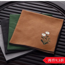 Wipe cloth rubbing purple clay pot towel teapot tea mat tea ceremony accessories tea tray cloth pot cushion cloth square retro style