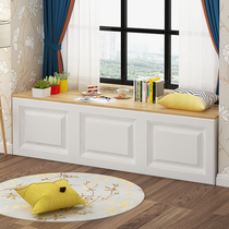 Solid wood bay window cabinet custom balcony cabinet storage low cabinet simple modern windowsill cabinet storage cabinet locker can sit