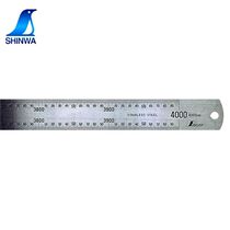 Imported Japanese affinity SHINWA Penguin stainless steel ruler 13072 thick steel plate ruler 3m4m5m14079