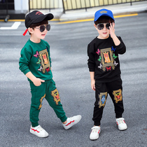 Balabala boys suit autumn male baby 0-1-2-3 years old Korean version of tide clothes handsome 4 foreign boy 5