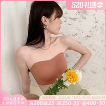 No-mark shoulder strap lingerie female summer invisible gather one-piece type of rag-free steel ring zero-sensitive anti-slip bar bra