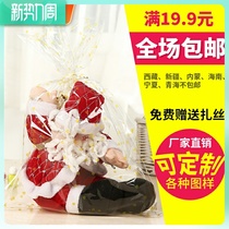 Doll Bagged Plush Bear Toy Gift Packaging Bag Gift Bag Supermarket Promotion Plastic Water Fruit Basket Bag