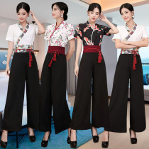 Foot Bath Technician Work Suit Suit Woman 2022 Chunxia Pedicure Shop Long Pants Beautician Massage body massage Foot Wear