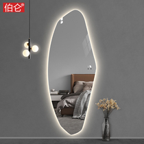 Burun smart dressing light mirror special shaped decorative mirror frameless fitting mirror Wall full body mirror ins Wind porch mirror