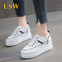 Small White Shoes Woman 2021 Bursting Spring New Spring 100 Hitch Bottom Isn Tidal heightening movement Fashion casual shoes