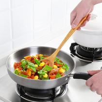 Wooden shovel Non-stick pan special cooking shovel Wooden spatula household wooden silicone wooden shovel High temperature resistant kitchenware bamboo shovel